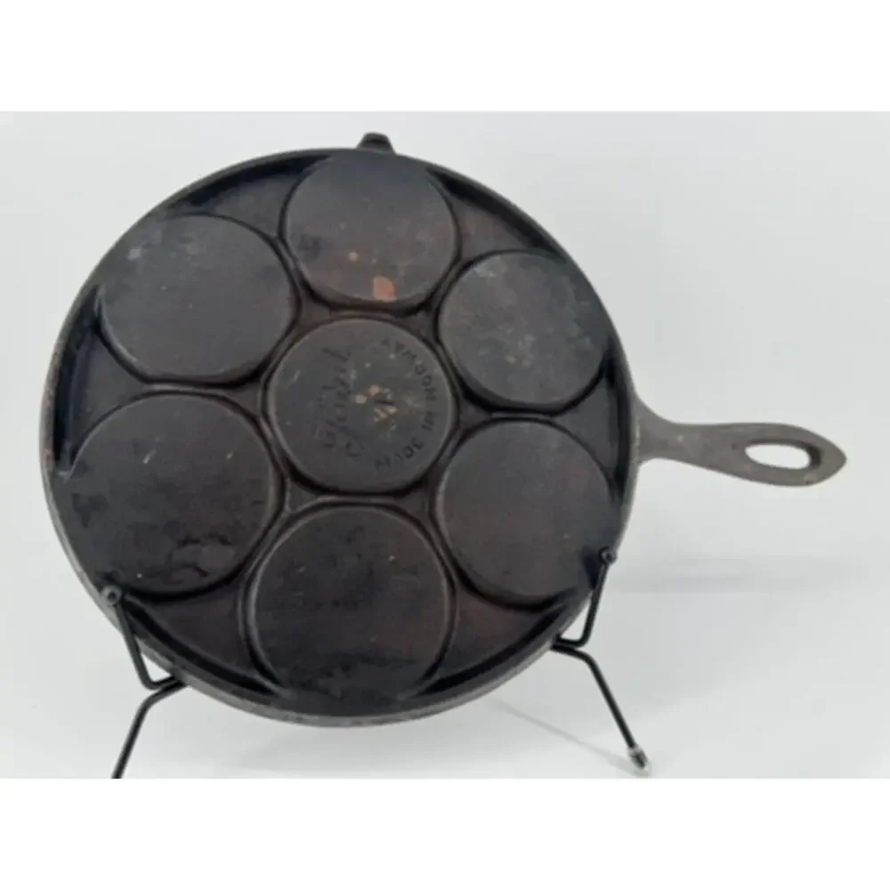 Vintage Jotul Cast Iron Aebleskiver Pancake Plette Pan Skillet Made in Norway